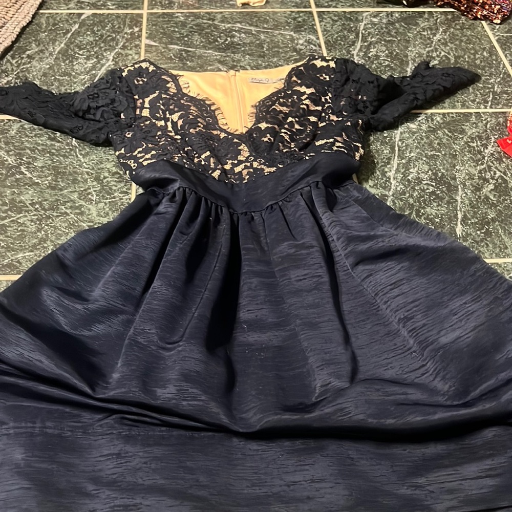 beautiful eliza g boutique navy lace dress